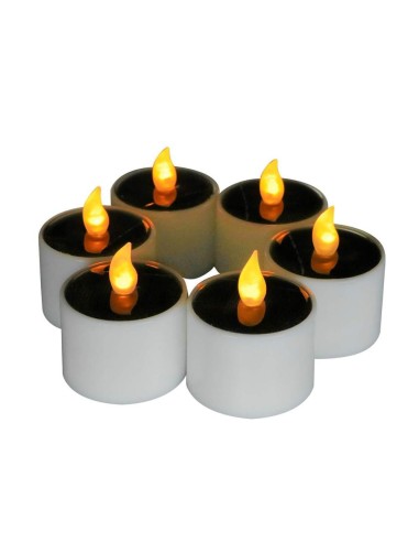 Solar LED candle - pack of 6