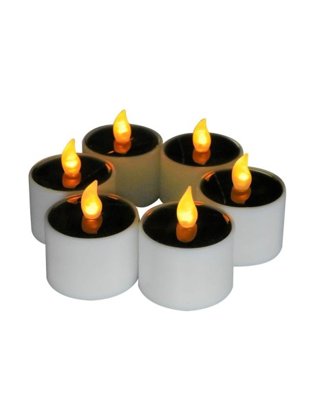 Solar LED candle - pack of 6