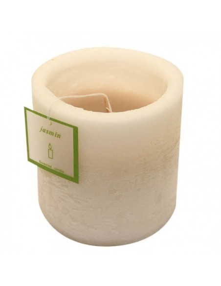 Jasmine Scented Candle in Lantern - Cylindrical 10 x 10 cm