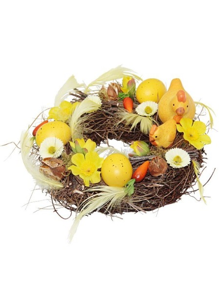 Easter Flowered Wreath