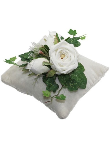 Coussin fleuri au parfum de vanille