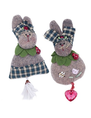 Decorative hanging rabbits