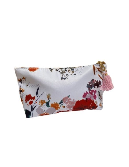 Pochette rangement bouteilles huiles essentielles - pompon rose